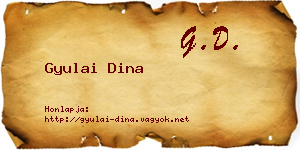 Gyulai Dina névjegykártya